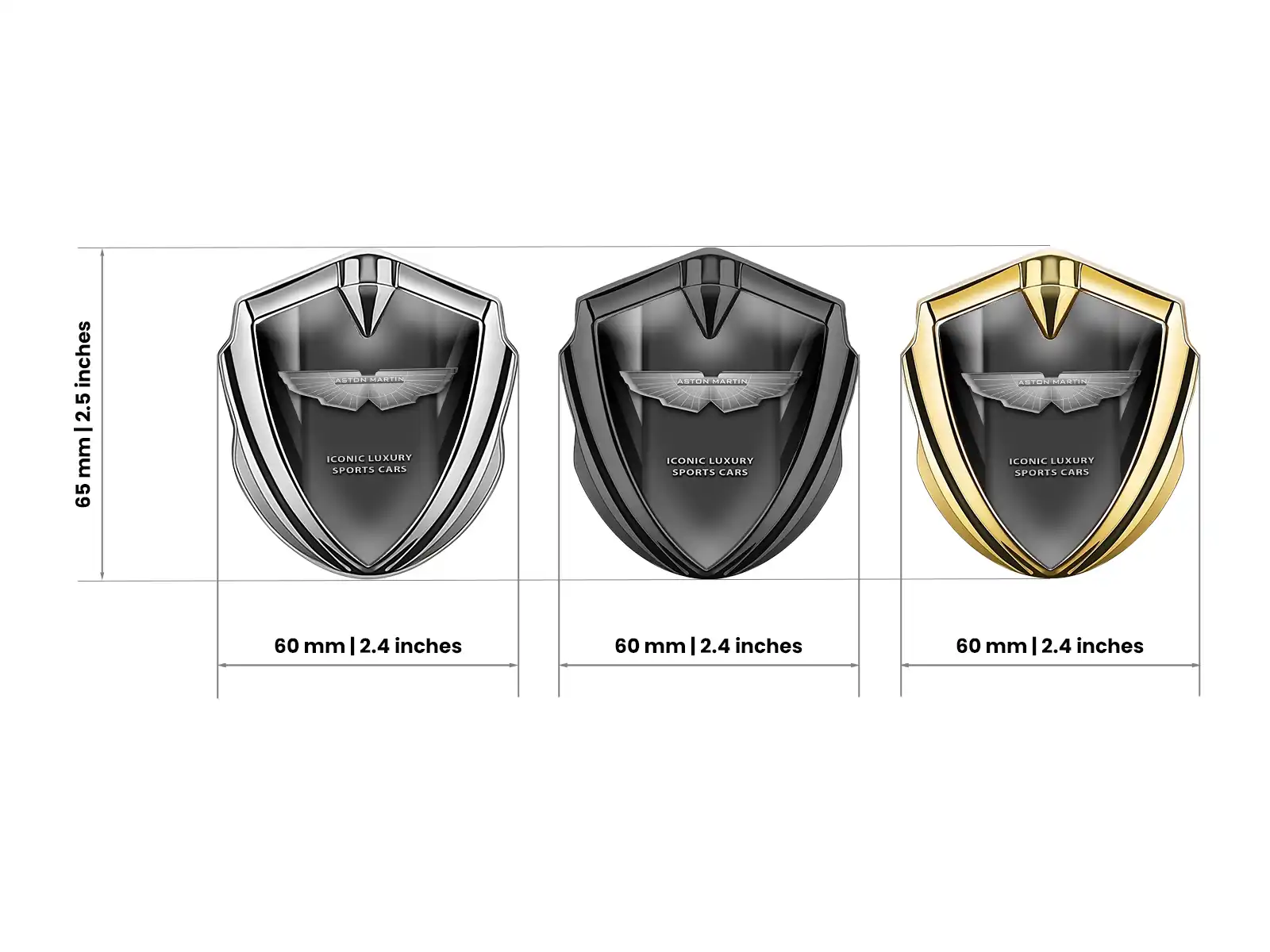 Aston Martin Metall Emblem Abzeichen Robustes Premium Feeling